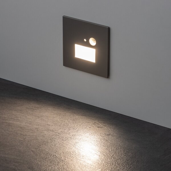 LED Schodiskové svietidlo so snímačom pohybu LED/1,5W/230V 3000/4000/6000K sivá