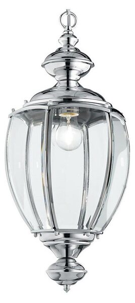 Ideal Lux - Luster na reťazi 1xE27/60W/230V pr. 25 cm lesklý chróm