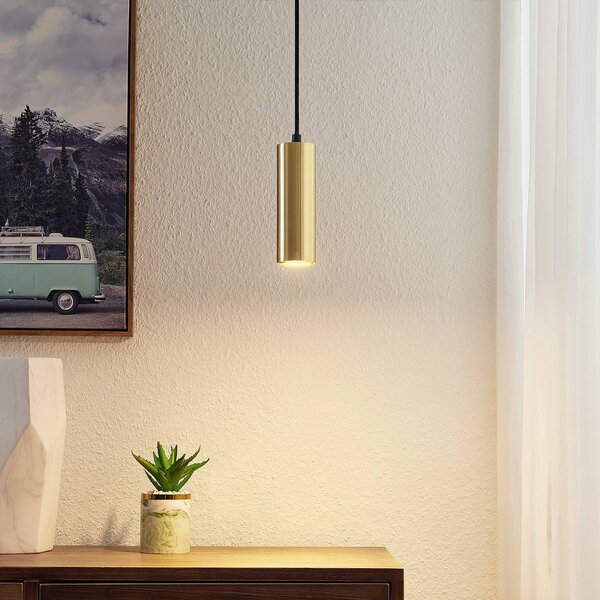 Lindby Raisan závesná lampa, 1-plameňová, Čierna, Obývacia izba / jedáleň, kov, Moderný, Závesné svietidlo