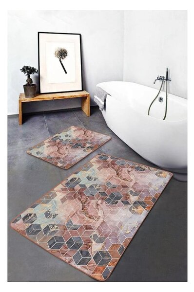 Zamatové kúpeľňové predložky v súprave 2 ks 60x100 cm – Mila Home