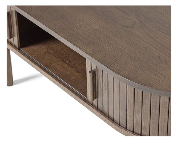 Konferenčný stolík v dekore duba v tmavoprírodnej farbe 60x120 cm Meta – Unique Furniture