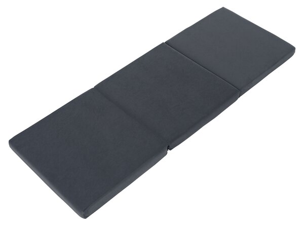 KONDELA Skladací matrac, penový, 65x180, sivá, LEVI 65