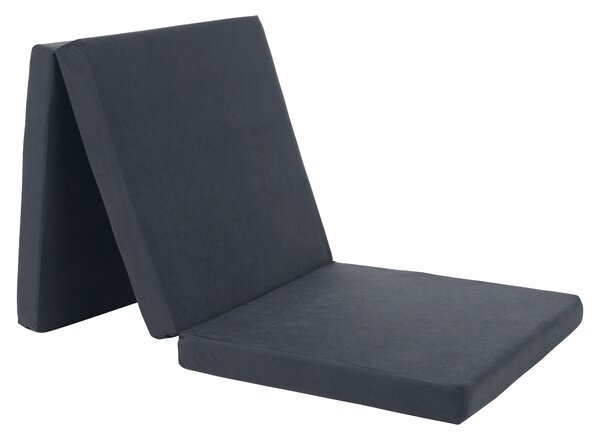 KONDELA Skladací matrac, penový, 65x180, sivá, LEVI 65