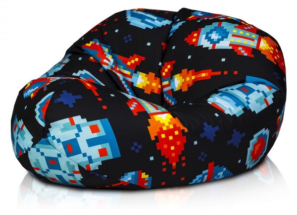 INTERMEDIC Sedací vak Sako Modern – 300 L, polyester, univerzálny dizajn Farba: DG48 - Príšerky