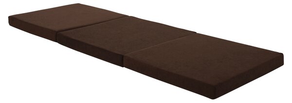 KONDELA Skladací matrac, penový, 65x180, hnedá, LEVI 65
