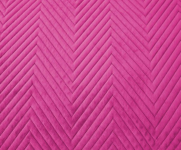 Fialový zamatový prehoz na posteľ ARROW VELVET Rozmer: 170 x 210 cm