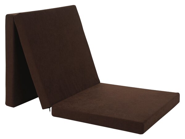 KONDELA Skladací matrac, penový, 65x180, hnedá, LEVI 65