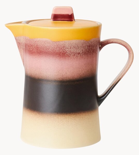 Ručne vyrobený čajník's reaktívnou glazúrou 70's, 1 l