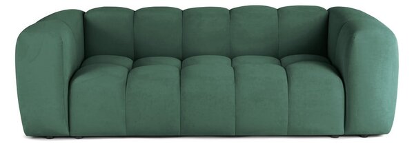 Zelená zamatová pohovka 225 cm Cube – Selection