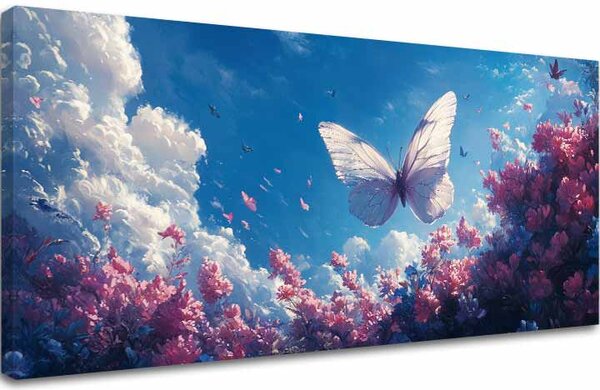 Obraz Motýľa v Oblakoch Slobody - 50x100 cm