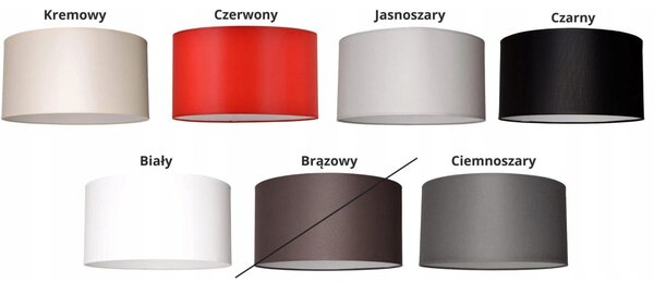 Závesné svietidlo Indigo, 1x textilné tienidlo (výber zo 7 farieb), (výber z 3 farieb), (fi 35cm), lp