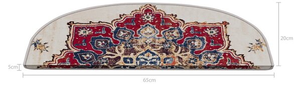 Nášľapy na schody v súprave 16 ks 20x65 cm Floral Path – Vitaus