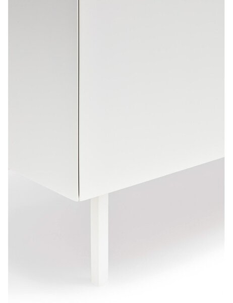Biela vysoká komoda v dekore duba 95x120 cm Arista – Teulat