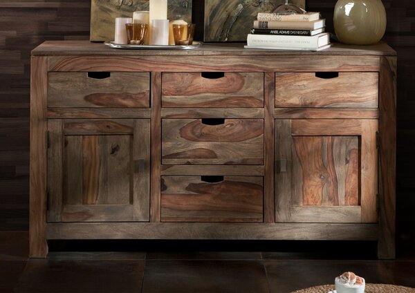 GREY WOOD Komoda 80x140 cm, palisander