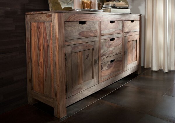 GREY WOOD Komoda 80x140 cm, palisander