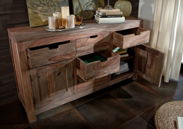 GREY WOOD Komoda 80x140 cm, palisander