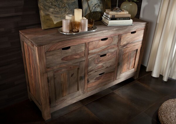 GREY WOOD Komoda 80x140 cm, palisander
