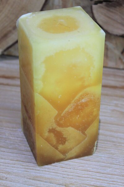 Žltá voňavá sviečka Citrus 14,5cm