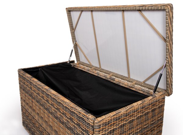 Ratanea Ratanový úložný box BARRY hnedo-sivý 750L
