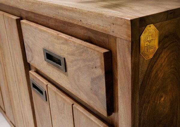 LIGHT WOOD Komoda 75x148 cm, palisander