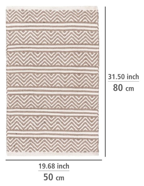 Béžová textilná kúpeľňová predložka 50x80 cm Shaki – Wenko