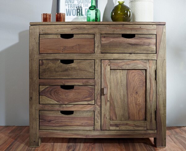 GREY WOOD Komoda 85x90 cm, palisander