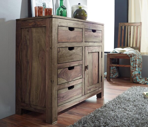 GREY WOOD Komoda 85x90 cm, palisander