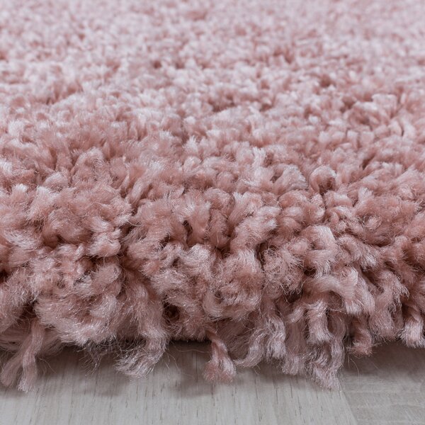 Ayyildiz , Kusový koberec Sydney Shaggy 3000 rose, 60x110, ružová, obývacia izba