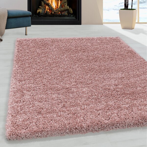 Ayyildiz , Kusový koberec Sydney Shaggy 3000 rose, 60x110, ružová, obývacia izba