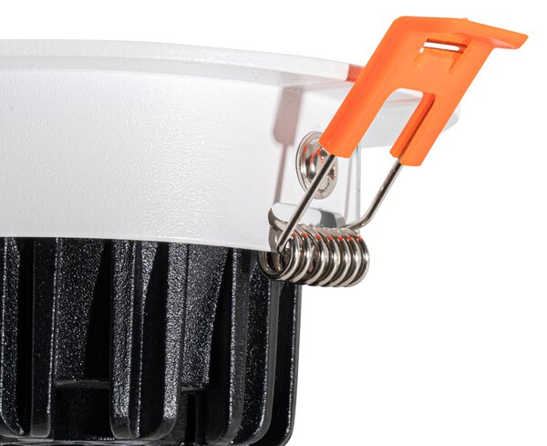 Zapustené bodové svietidlo biele 6,8 cm vrátane LED 545 lm stmievateľné IP65 - Gaius