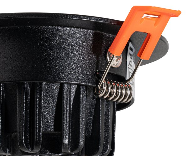 Zapustené bodové svietidlo čierne 6,8 cm vrátane LED 545 lm stmievateľné IP65 - Gaius