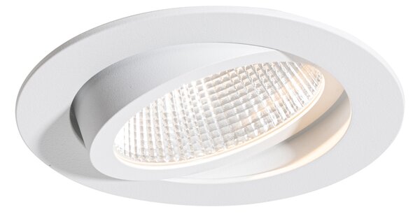 Zapustené bodové svietidlo biele 9,5 cm vrátane LED 1015 lm stmievateľné IP65 - Gaius