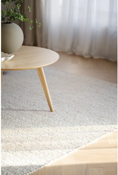 Okrúhly konferenčný stolík v dekore duba v prírodnej farbe 90x90 cm Yumi - Rowico