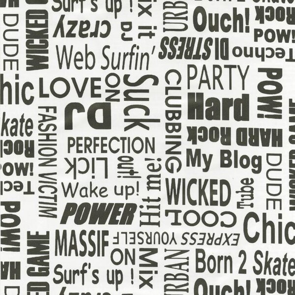 Samolepiace tapety text 45 cm x 2 m GEKKOFIX 11929 Samolepiace tapety