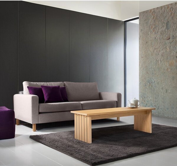 Konferenčný stolík s doskou v dubovom dekore v prírodnej farbe 60x120 cm Stripe - Woodman