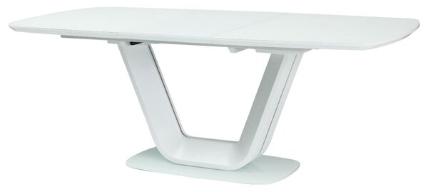 Luxusný biely jedálenský stôl Artena, rozkladací