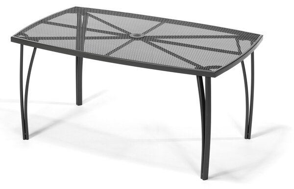 BABU záhradný kovový stôl, čierny