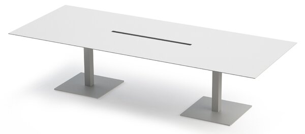 PEDRALI - Stôl PLANO 2 s káblovou lištou - DS
