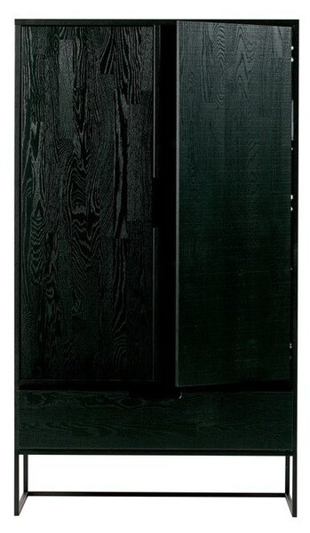 Čierna skrinka z jaseňového dreva 85x149 cm Silas – WOOOD