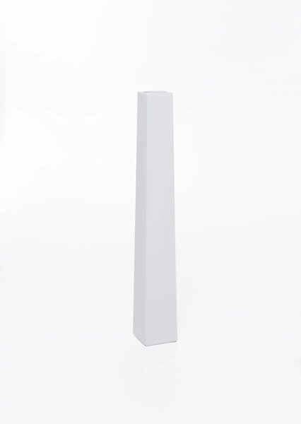 Váza OBELISK, sklolaminát, výška 80 cm, biely