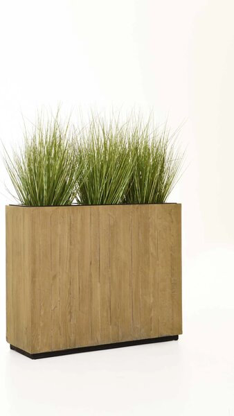 Drevený kvetináč ELEMENTO, drevo, šírka 90 cm, hnedá