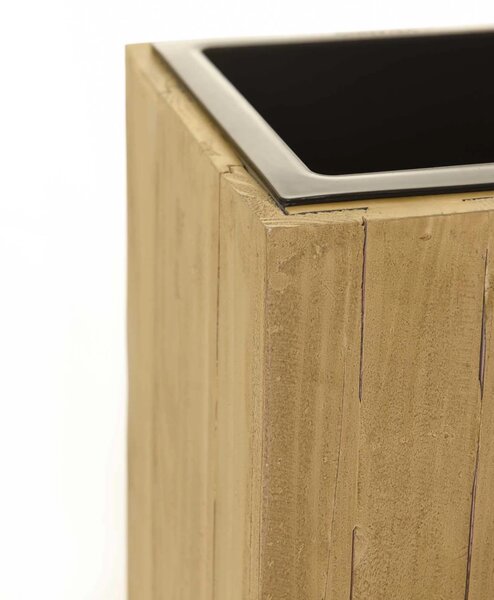 Drevený kvetináč ELEMENTO, drevo, šírka 90 cm, hnedá