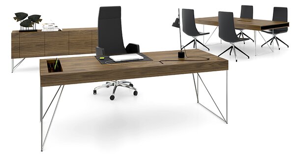 NARBUTAS - Pracovný stôl AIR EXECUTIVE s elektrickým stojanom 220x80 cm