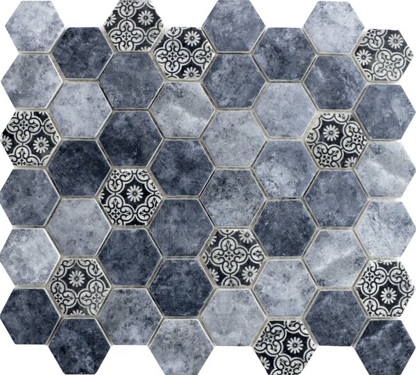 Sklenená mozaika Premium Mosaic azul 28x32 cm mat PATCHWORK45AZ