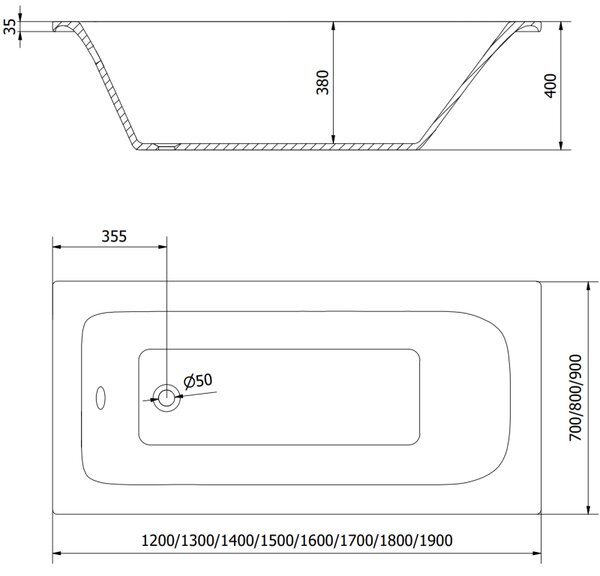 Mexen Vega obdĺžniková vaňa 150 x 70 cm so zástenou a 3-krídlovým 120 cm závesom, transparentná, chróm - 550115070X9012030100