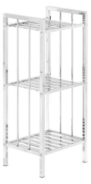 Kúpeľňový regál v striebornej farbe 33x73 cm – Premier Housewares
