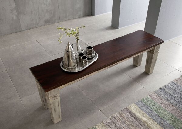ANTIK Lavica 160x35 cm, mango a akácia