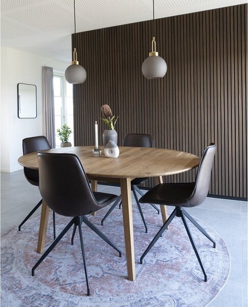 Okrúhly rozkladací jedálenský stôl z dubového dreva ø 118 cm Metz – House Nordic