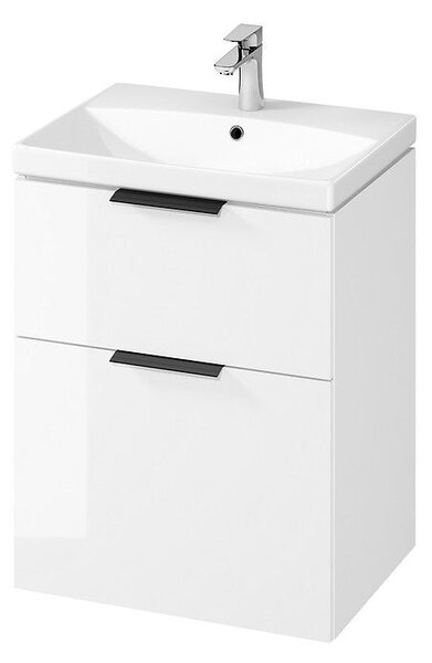 Cersanit City, umývadlová skrinka 60x45x72 cm, biela lesklá, S584-017-DSM