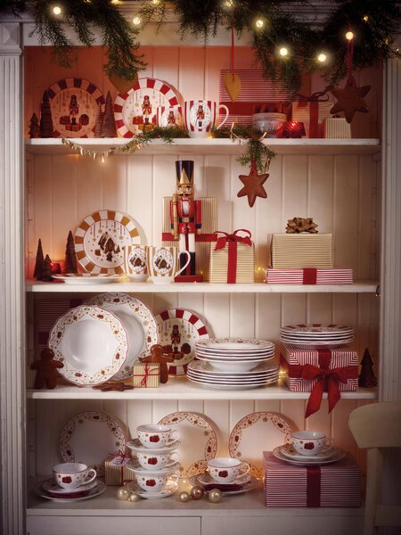 RAŇAJKOVÁ SÚPRAVA Christmas Love Beige 4-dielne Hutschenreuther - Jedálenské sety, Online Only